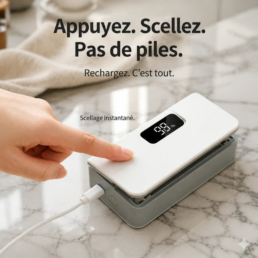 French Table™ – Mini Scelleur & Coupe-Sac 2-en-1