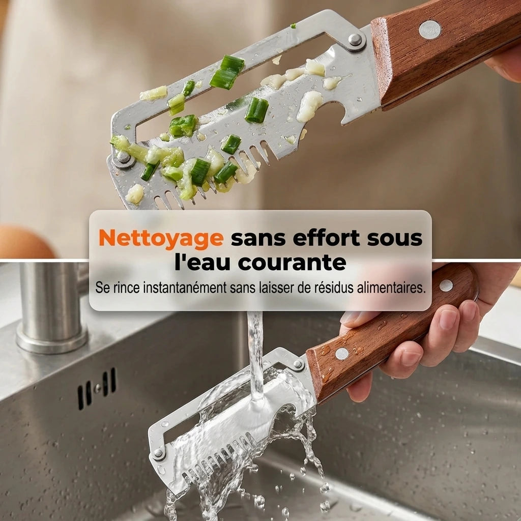 Pack Duo Inox - Éplucheur & Trancheur Multifonction