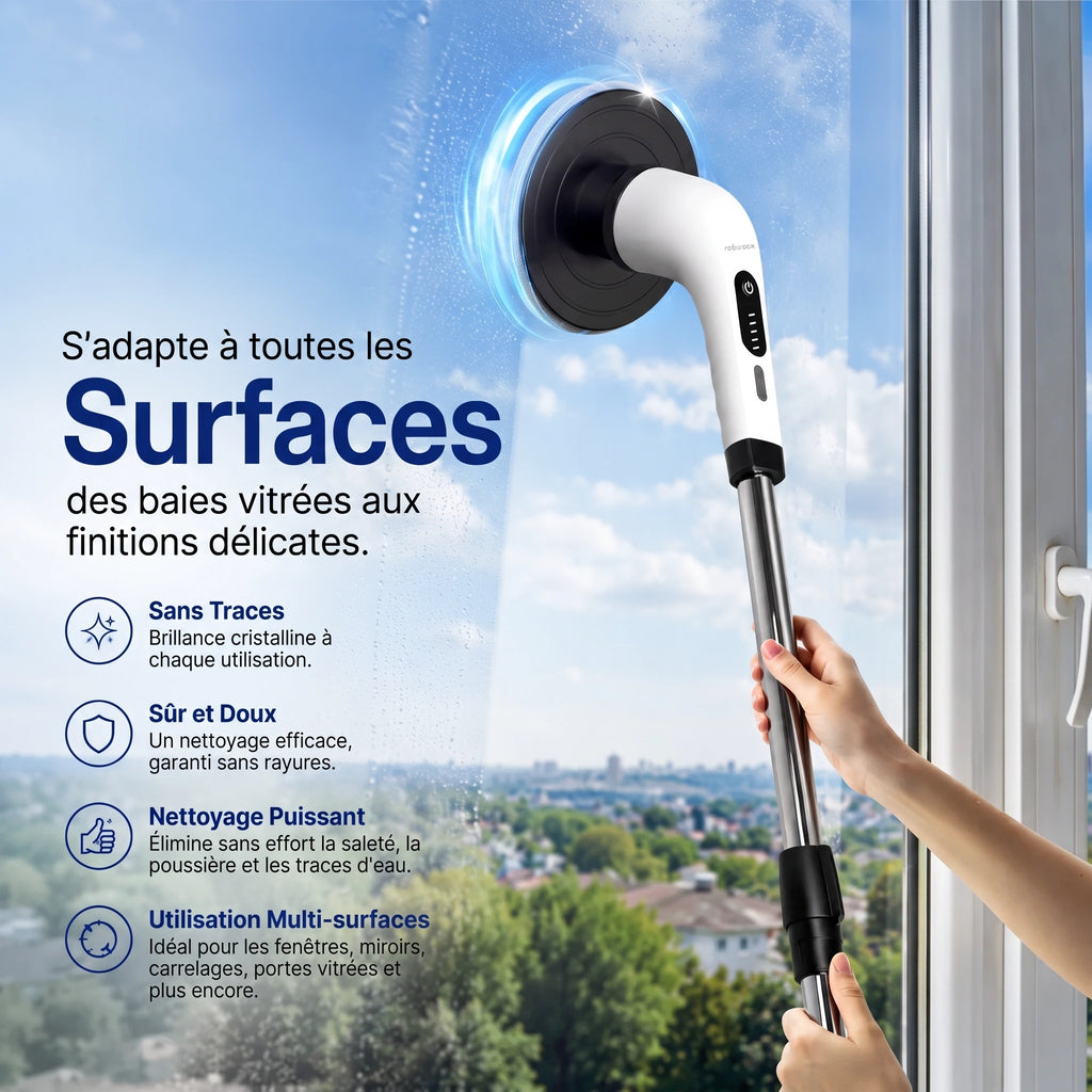 French Table™ – Brosse Électrique Rotative 9 en 1, Rechargeable USB-C