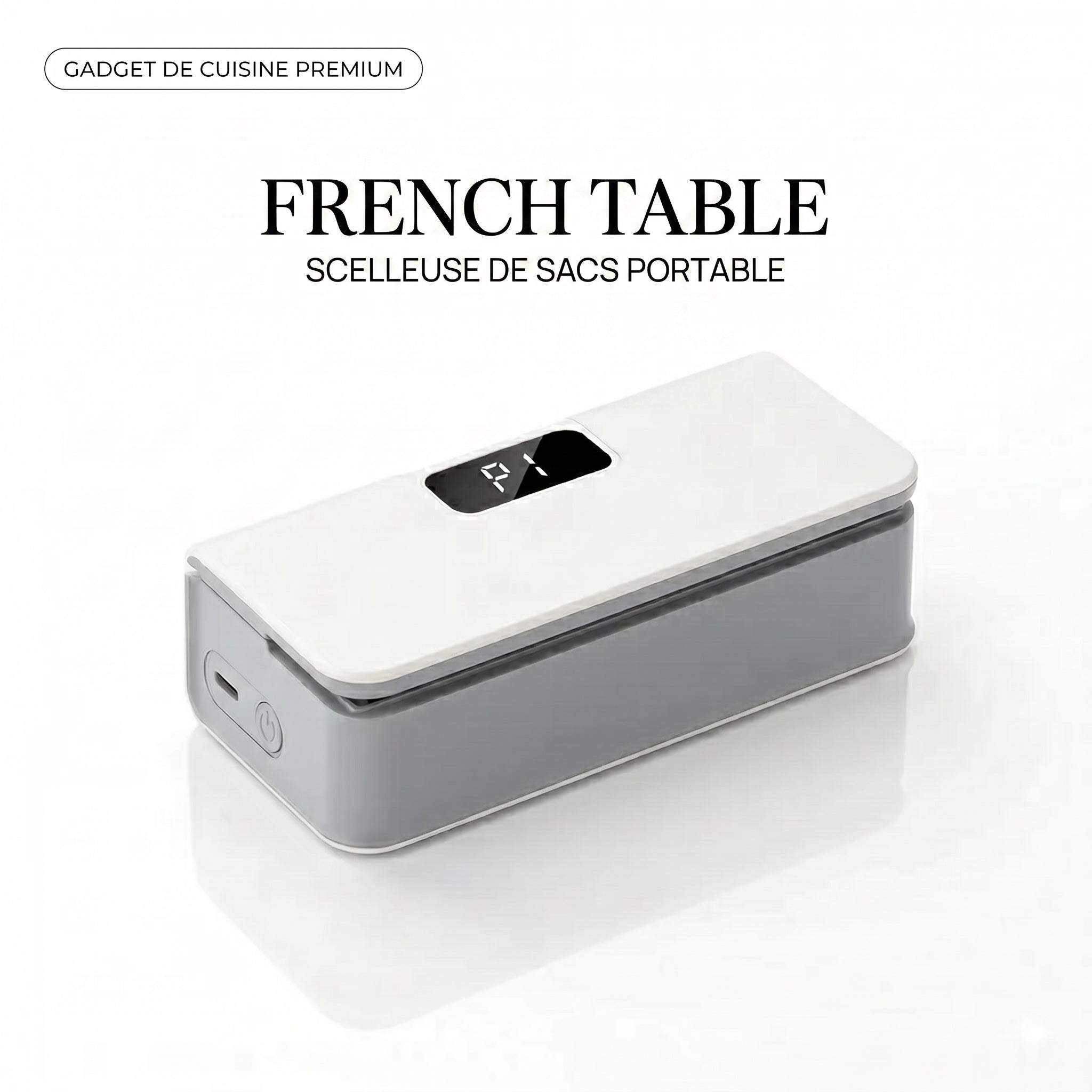 French Table™ – Mini Scelleur & Coupe-Sac 2-en-1